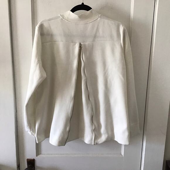 Nike Cream Mock Neck Sweatshirt with Adjustable zippered back Large - Picture 8 of 8